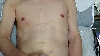 in this amateur video, the person engages in a private act of self-stimulation quietly