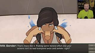 avatar korra gets bound and facialed with cum 😈