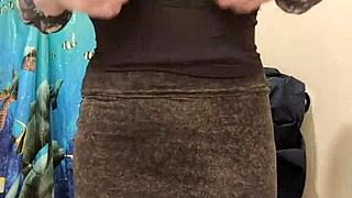 Mature Tgirl Crossdressing In Stockings!