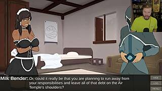 avatar korra gets bound and facialed with cum 😈