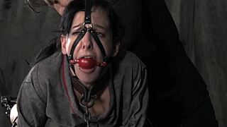 chained sub begs for more vibrator torture from maledom