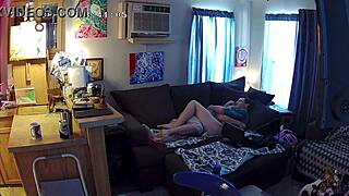 Security Cam Catches Host Sucking Cock