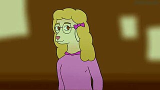 Library secrets unfold with busty blonde cartoon babe.