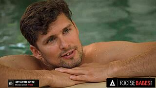 Veronica Leal Makes Him Cum On Feet With Asshole