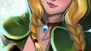big tits blonde ass in linkle hentai compilation with anime scenes and group action