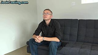 this solo stud wanks his hard cock after casting