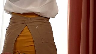 Cute maid's big ass tempts immediate insertion in homemade sex.