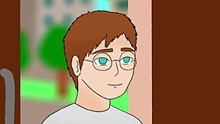 Library secrets unfold with busty blonde cartoon babe.