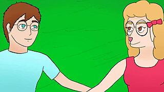 Library secrets unfold with busty blonde cartoon babe.