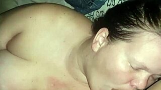 Sucking my massive cock