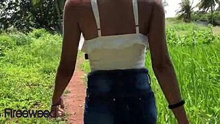 Lost in the woods, I had to pee outdoors.