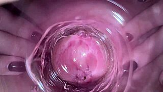 camera deep inside teen 18+ creamy vagina, feeling so tight and wet.