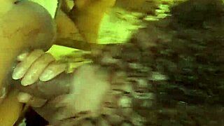Latina nanny gives a blowjob while getting fucked from behind