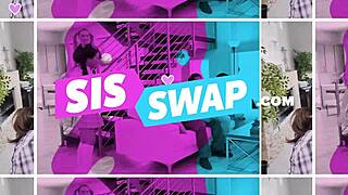 Coach instructs hot teen for blowjob in bikini at pool