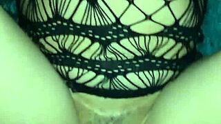 He pounds my ass with vibrator in pussy