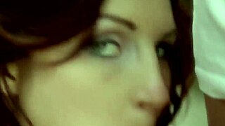 Beautiful Redhead Performs Experienced Blowjob And Swallows Cum.