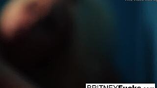 Britney Amber's Blue Wall Masturbation