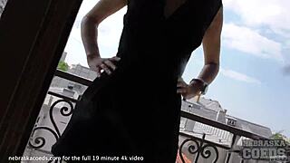 I saw this hot teen jillin' herself in a risky public spot, oh man!