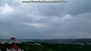 Real amateur couple reaches sex ecstasy on the 16th floor 😍🔥