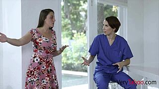 The nympho step nurse Natalie Porkman in hospital