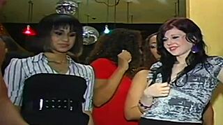 Classy party babe vs horny stripper