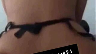 Fucking the beurette bent over in doggystyle.