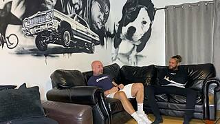 Mature gay men passionately fuck a woman in ecstasy