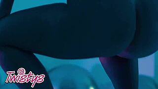 LASIRENA69, osupljiva punca, se masturira v DJ kabini po spuščanju glasbe - Twistys