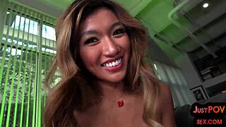 asian babe, you gonna ride my cock after that bj?