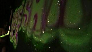 Busty natasha nice shoots a fun and sexy black light video nude solo.