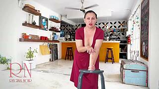 i'm this pretty lady sucking and fucking big dildo footjob titlob blowjob 3 1