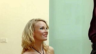 Perfect Blonde Sucks Monster Cock Hard