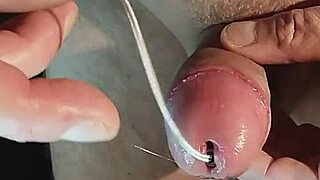 close up of my cock with 12mm ring during masturbation