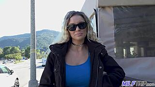 Blonde Milf Bartender Rips Clothes For Cumshot