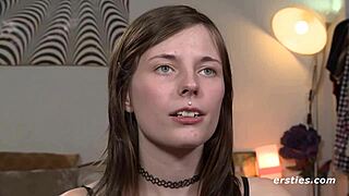 Why does this 22-year-old German brunette use her favorite dildo in doggystyle?