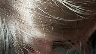 slut gives sloppy blowjob during power outage