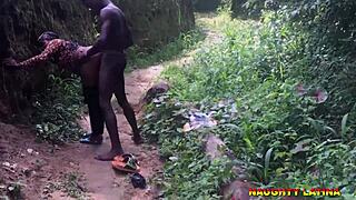 Ebony Whore Fucked Hard On Village Road?