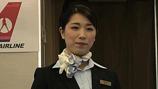 Uniform, underwear, naked hospitality: straddling pussy airline big ass flight.