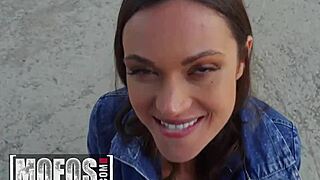 Jordi Wants To Check How Slutty Alyssa Reece Is So She Fucks Her In Public While People Pass By - Mofos