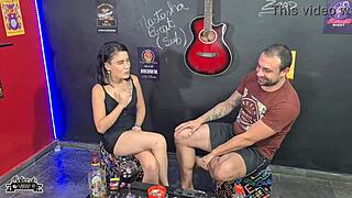 interview with skinny teen in casting blowjob session