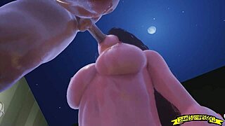 blowjob in parking lot with big cock creampie.