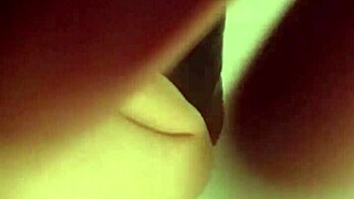 Asian woman taking big dick deep in her ass