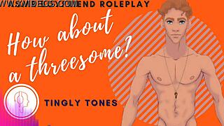 Threesome boyfriend roleplay asmr audio