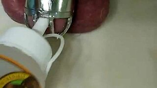 Gluing My Penis To Chastity Cage For Humiliation