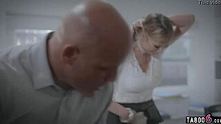Boss thinks he can do anything he wants in the office, fucking secretary milf pussy.