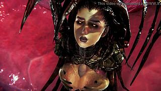 Kerrigan rides that cock POV in Starcraft parody?