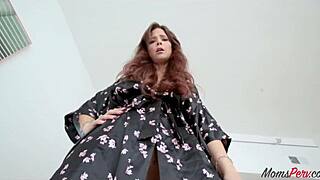 Did the stepson trick his British stepmom into a blowjob?