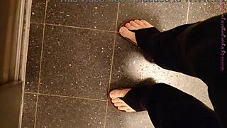 i go barefoot to the dump to jerk my dirty chubby cock outdoors.