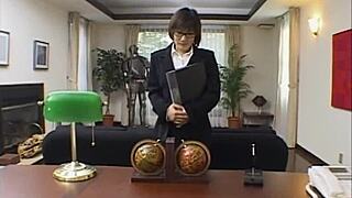 Cum eating asian teen 18+ sucks dick at work.