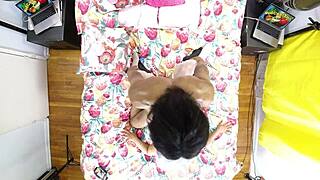 vixen vanity behind the scenes with big black cock overhead view